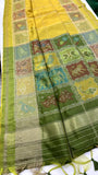 Sahyog , Yellow Shade Fancy Silk Patola Saree for women-MISS001YS