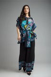 Luxury Holiday edition Silk Crepe 2pc Coord Set with boutique stitching top bottom -RIMP001CS