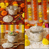 Multipurpose Decorative Mukhwas Pot with Spoon -AKSH001MP