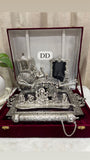 German Silver Wedding Invites Combo in Premium Packing -AKSH001WIC
