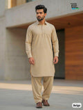 Full stitched Pathani Kurta with Salwar Bottom in Cream Colour-SOC001C