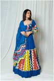 Blue color Rayon Lehenga with Heavy Multy Lace Print Fabric -SSS001BL