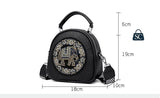 Black Elephant Design Small Sling Bag for women -SC001BE