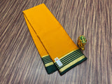 Leela , Golden Yellow and Green Color combination Pure Mysore Silk Saree -SACH001YG