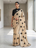 SURYAMUKHI , Rich Pure Rangoli Silk Fabric alpha with Embroidery And Sequins work All Over Saree Cut Work Border-PAN001CW