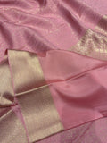Avanthika , Pastel Pink Brocade Mysore Silk Saree for women -SACH001MB