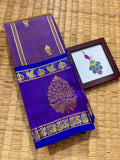 Charmila , Handwoven pure Kanchipuram silk saree with Handwoven Bigbutta Rettaipettu Border on one side-SACH001RP