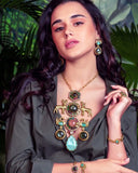 Jasmine , Victorian Finish Designer Necklace Set for women -SONAM001DV