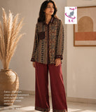 “AC Exclusives”Very beautiful crape Coord set for women - AKSH001CSW