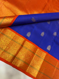 Suparna , Kanjeevaram Silk Saree with small Trendy Rudraksha butties with vaira oosi zari lines -SACHI001KK