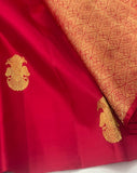 Gandaberunda Design Red Kanjeevaram Silk Saree for women -SACHI001GBS