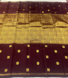 Meena Kumari , Kanchipuram Pure Silk Handloom Saree with 2 Gram Pure Zari -SACHI001PJ