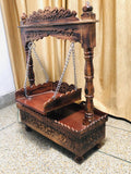 Beautiful Carved Wooden Laddu Gopal jhula -BRIJ001WJ