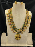 Sulana , Premium Matte Gold Finish Kemp Layered Necklace Set for women -LUCKY001LN