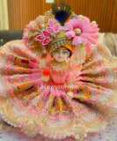 Janamasthami 2026 Special Shyamashyam presents Designer Pink  Poshak for Laddu Gopalji - BRIJ001LGC