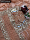 Navomi , Beautiful Pastel shade saree with Tread and sequins work -DF3001PSSS