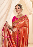 RajYog Presenting Paithani concept Saree for women -OEK001PSB