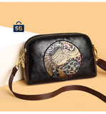 Deep Brown Elephant Design Sling Bag for women -GUP001DB