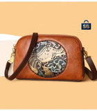 Tan Brown Elephant Design Sling Bag for women -GUP001BT