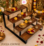 Multi Layer Wooden Pooja Chowki for Festival 2026 -BRIJ001PC