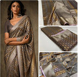 Amala , Designer Pure Chanderi Silk Saree for women -ANSA001CS