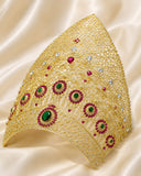 Big size American Diamond Mukut / Crown For Big Size Temple Idols or Home -BRIJ001AD