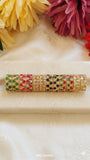 Set of 6 , Gold Plated Stone studded Kangan for 1 Number Laddu Gopal ji -BRIJ001KS
