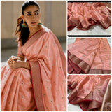 Sumangali , Beautiful Chanderi Silk Tissue Saree for women -ANSA001NT