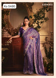 Designer Fancy Saree with Embroidery work Blouse for women - RG001DSD