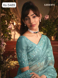 Designer Fancy Saree with Embroidery work Blouse for women - RG001DSC