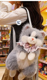 Bony Cute Soft Plushy Cat Backpack for Kids and Women -SC001KBC