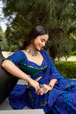 MORBANI , Fully stitched Blue elegant Georgette Lehenga for Women- FOF001BL