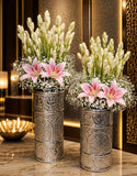 Premium Beautiful German silver Flower vases for Decoration - ANUB001FV