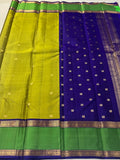 SHOBANA , KANCHIPURAM HANDLOOM  SILK SAREE WITH RICH PALLU AND  BLOUSE -SACHI001BGY