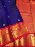 Sunanada , Kanjivaram Silk Saree with Rich Pallu and Blouse for women -SACHI001KSB