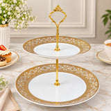 Light weight 2 Layer Cake stand for Displaying at Parties-CP001PD