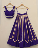 Jhankar ,Violet  Stunning lehenga choli set, crafted for Navratri 2026-FOF001LV