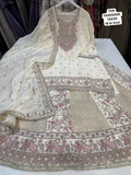 Garima , Pure Chinon Silk Embroidered Top with Skirt and Duppatta - RG001CTSD