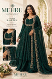 Bottle Green shade Stunning Cape Top  Paired With a Skirt  and Cape -RG001CTS