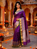 Ahana , Pure Chanderi Katan Silk Saree for women -ANSA001PCS