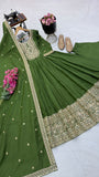 ZC-Series New Designer Party Gown Pant &amp; Dupatta Set for women -FOF001GC