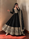 ZC-Series New Designer Party Gown Pant &amp; Dupatta Set for women -FOF001GA