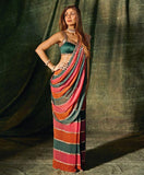 Beautiful Shilpa Shetty inspired  Bollywood Block Buster Design Sequins Saree for women -FOF001BR