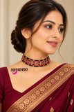 Suparna  , Traditional Beads and Polki Kundan Choker for Women -SBR001WCA