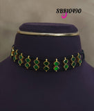 Manika , Traditional Beads and Polki Kundan Choker for Women -SBR001WCB