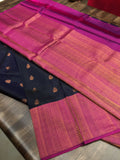 KANCHIPURAM HANDLOOM  SILK SAREES WITH RICH PALLU WITH BLOUSE-SACHI001KSSA