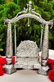 Antique finish Big Size German Silver Jhula for Your Kanha ji -ANUB001KJ