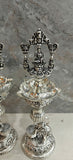 Manikarnika , Antique German silver washable special design Deepam with extra oil capacity -SN001LA