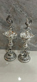 Annapakshi , Antique German silver washable special design Pair of 2 ,Annapakshi Design Deepam with extra oil capacity -SN001LC