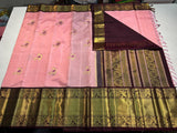 Priyamvada , Kanjivaram woven exclusive classic VATHUVAI pure silk saree for women -SACHI001PSS
